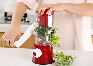 Râpe à fromage rotative à manivelle, trancheuse à tambour rond, hachoir <span class=keywords><strong>pour</strong></span> fruits et légumes, outil de qualité supérieure <span class=keywords><strong>pour</strong></span> la cuisine - Product Image 5