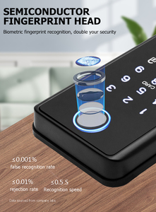 ชุดล็อคประตูดิจิตอลอัจฉริยะแบบอัตโนมัติพร้อมระบบสแกนลายนิ้วมือ NFC คีย์การ์ด หน้าจอสัมผัส คีย์แพดหลัก ระบบล็อคแบบอิเล็กทรอนิกส์ - Product Image 5