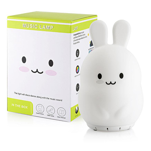 OEM mưa đại dương sóng âm thanh tiếng ồn trắng máy với cảm ứng mềm mại Silicone RGB LED ánh sáng ban đêm ngủ người giám hộ thỏ đèn - Product Image 6