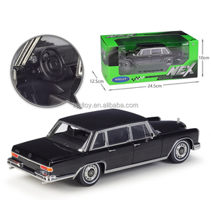 <span class=keywords><strong>WELLY</strong></span> 1:24 Mercedes 1963 Benz 600 Kommandowagen Legierungsfahrzeugmodell Ornamente Simulation Druckguss Legierung Automodell Modellauto - Product Image 4
