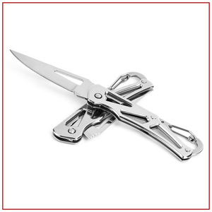 Mini Navaja Multiusos de Acero Inoxidable, Diseño Compacto, Navaja de Bolsillo para Llavero, con Borde Liso, 5.8cm - Product Image 4