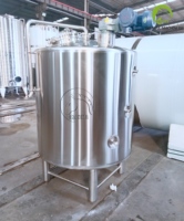 Machine de Fermentation de Yaourt en Acier Inoxydable 500L avec Agitateur, Chemise Chauffante et Refroidissante pour Ligne de Production de Yaourt