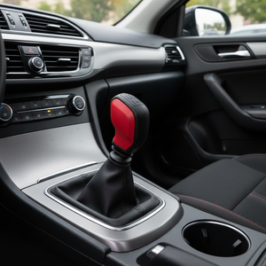 Poignée de levier de vitesse de style sport rouge pour Peugeot 206-207-307-308-407 TR - Product Image 3