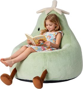 Sillón Puff de Espuma Viscoelástica - Sofá Redondo Ultra Suave de Piel Sintética de Conejo con Funda Lavable, Cómodo Sillón Relajante <span class=keywords><strong>para</strong></span> Niños y Adolescentes - Product Image 5