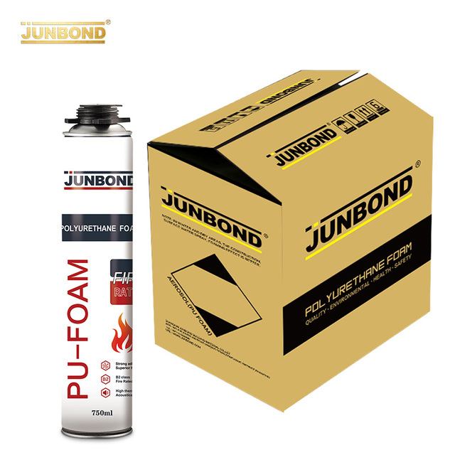 Junbond New Product Fire Resistant Expanding Pu Foam Waste Sealant Polyurethane Foam Liquid B1 Fireproof Foam