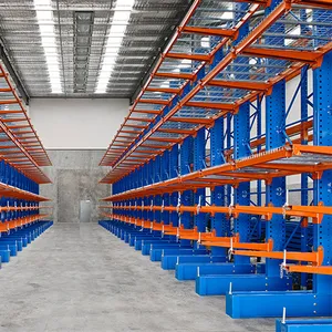 Racking And Shelving Heavy Duty Cantilever Racking With Wire Decking Systems