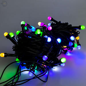 Impermeabile all'aperto albero di natale Led stringa di luce 220V 110V 10M Luces ghirlanda <span class=keywords><strong>fata</strong></span> filo nero per decorazioni festa - Product Image 3
