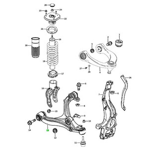 คอนโทรลอาร์มสำหรับ Dodge Durango Grand Cherokee ช่วงล่างแบบ MacPherson Strut 5168159AB 5168158AB - Product Image 4