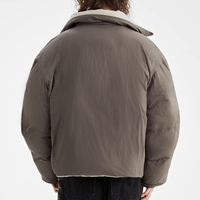 Veste matelassée pour homme sur mesure, imperméable, coupe-vent, d'extérieur, grande taille, fermeture éclair intégrale, veste en duvet réversible