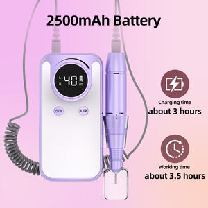 Profession elle 2500 Mah wiederauf ladbare tragbare elektrische Nagel bohrmaschine Maniküre Zehennägel mit LED-Anzeige - Product Image 4