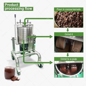 Mélangeur Premier Cocoa Refiner 5kg 7 Kg avec réservoir de stockage, machine à broyer le chocolat à la pierre humide pour chocolat - Product Image 5