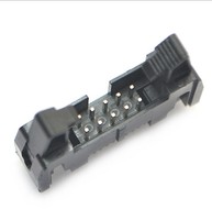 Konektor PCB Header Pin Ejector Latch Panjang 2.54/2.0/1.27 mm, Konektor IDC Box Header Bahu untuk Kabel Otomotif ke Papan, 10 16 20 50 Pin