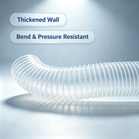 Tuyau flexible en acier recouvert de PVC, tuyau d'aspiration en PVC renforcé en spirale pour le transport de liquides et de granulés