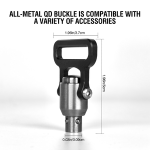 Thép không gỉ nhanh chóng phát hành có thể điều chỉnh dây đeo khóa đẩy nút QD Sling xoay núi - Product Image 2