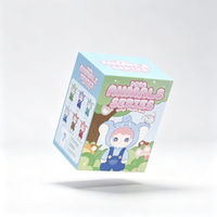 Emballage personnalisé pour boîte mystère en carton gris, boîte rigide écologique pour figurines de collection, jouets, poupées, avec doublure en éponge, pour exposition et vente en gros