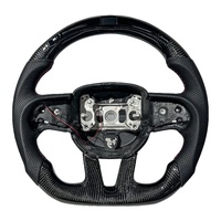 Volant en fibre de carbone haut de gamme à LED adapté aux Dodge Challenger Charger RT Durango SRT Hellcat Jeep Cherokee Trackhawk