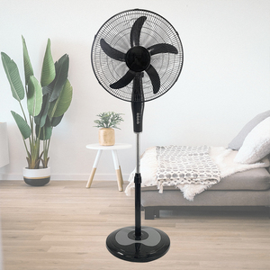 Ventilador de Pie de 18 Pulgadas, 5 <span class=keywords><strong>Aspas</strong></span>, 3 Velocidades, Voltaje 110-240V, Rejilla Estable para Hogar/Oficina, Ventilador de Pedestal - Product Image 1