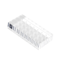 Lucite 21 Darts Storage Block Logo Impreso Table Top Dart Display Holder Shot Acrylic Dart Stand