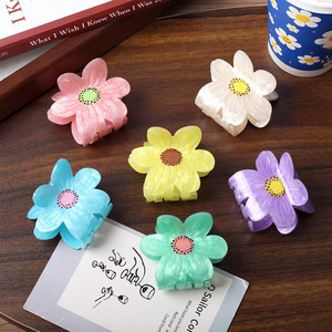 กิ๊บติดผมอะคริลิคสไตล์เกาหลีน่ารัก วินเทจ สำหรับงานปาร์ตี้ ตกแต่งผมสำหรับสาวๆ ขายส่ง ลายดอกไม้หวานๆ - Product Image 4