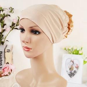 Casquette <span class=keywords><strong>hijab</strong></span> uni pour femmes musulmanes, turban en polyester uni pour femmes, chapeaux de <span class=keywords><strong>mariage</strong></span> pour femmes, nouvel arrivage très vendu - Product Image 1