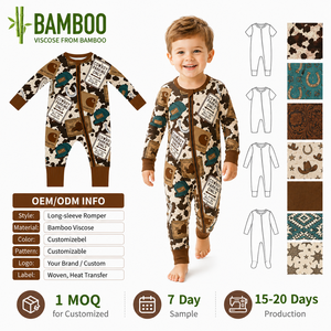 Pita Kustom, Busur, Bambu Organik, Romper Bayi Baru Lahir, Pakaian Tidur Anak, Piyama Bayi - Product Image 4