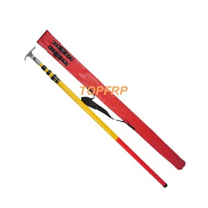 FRP Insulated Adjustable Fiberglass Telescopic Hot Sticks - Product Image 1