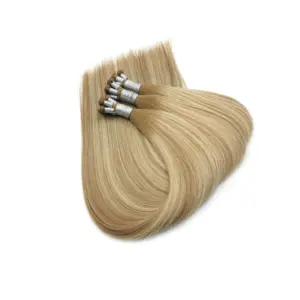 Hot Selling 100% raw Unprocessed Genius weft hair Full Cuticle Virgin Human Hair extensions seamless weft sew in hair