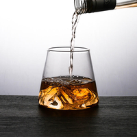 Verre à whisky en borosilicate à paroi simple de 240 ml/360 ml, personnalisable OEM - Compatible lave-vaisselle et micro-ondes