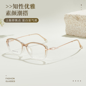 Montures de lunettes de lecture JF8098 TR90, verres en alliage et résine, légères, design unisexe, lignes circulaires, hexagones, octogones, quadrilatères - Product Image 3