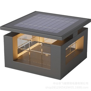 Lampe solaire à pilier en acier inoxydable LED étanche pour villa, clôture, portail, cour, patio - Product Image 5