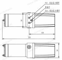 Unité hydraulique personnalisée, groupe hydraulique, DC 12V-72V 0.8KW, pompe 0.65cc 16MPA, 0.9L 2800rpm, rotation inverse
