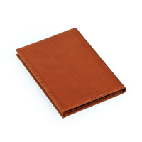 Porte-certificat de luxe en cuir PU marron de haute qualité, porte-menu, porte-menu A4 avec logo en relief