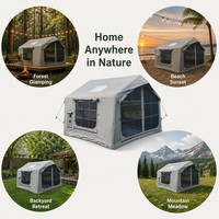 Tente Gonflable pour Événements Extérieurs, Grande Capacité Intérieure, Résistante aux Intempéries, Rangement Durable