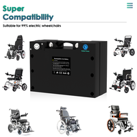 Batterie pour fauteuil roulant électrique 24v 20ah Lifepo4 Batterie pour fauteuil roulant Tondeuse à gazon électrique Chariots de golf Chaise électrique