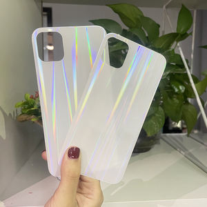 Funda de teléfono móvil con diseño de corazón de amor, cubierta de vidrio holográfico con ranura en blanco, cubierta de sublimación 2D, para <span class=keywords><strong>Xiaomi</strong></span> 11 - Product Image 2