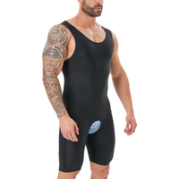 Body amincissant en peau de requin pour hommes, Body complet modelant le ventre, Body amincissant grande taille