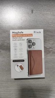 Portefeuille de téléphone universel en cuir PU premium, pliable, avec fentes pour cartes magnétiques, support rotatif pour iPhone 12-18 Pro Max