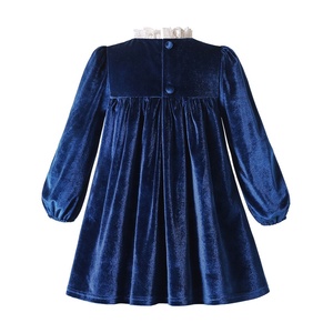 2021 primavera lindo Boutique <span class=keywords><strong>ropa</strong></span> de los niños vestido de las niñas, de 12 años de terciopelo bebé niñas vestido de <span class=keywords><strong>bautizo</strong></span> - Product Image 3