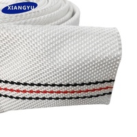 Contrôleur de feu électrique rouge pu, doublure en cuir, rouge, 38mm 50mm 65mm 77mm 100mm 2 pouces 2.5 pouces 3 m 30m 25m 20m