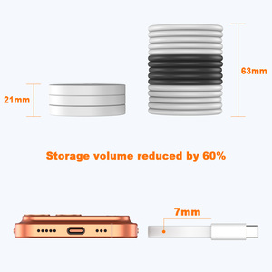 Cable USB C Schitec Blanco de 60W y 1m, TPE, Carga Súper Rápida, Tipo C a C, Cable UAB para iPhone - Product Image 3