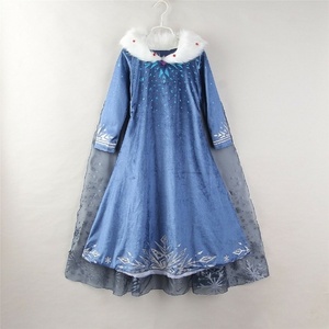 Nuovo Vestito Invernale a Maniche Lunghe per Bambine, Costume da Principessa <span class=keywords><strong>Frozen</strong></span> per Cosplay e Spettacoli - Product Image 6