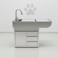 Mesa de Instrumentos Veterinarios de Acero Inoxidable para Hospital de Mascotas, para Esterilización, Limpieza Dental y Operaciones de Animales