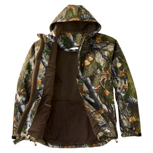 Veste de chasse en toile softshell d'hiver 100% acrylique avec capuche pliable, imperméable et coupe-vent, respirante, antibactérienne - Product Image 3