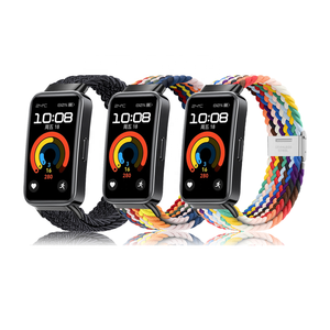 Bracelet en nylon pour bracelet <span class=keywords><strong>huawei</strong></span> <span class=keywords><strong>Band</strong></span> 9 adapté au bracelet de montre intelligente <span class=keywords><strong>Band</strong></span> 8 9 Bracelet de montre pour femmes - Product Image 1