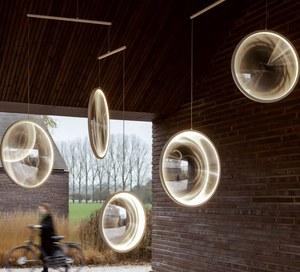 Nouvelle Arrivée 2026 – Suspension LED Design Moderne de Luxe, Éditions Aériennes, Lustre Acrylique en Forme de Disque, Lampe d'Accent - Product Image 4