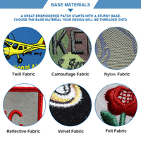 Patchs personnalisés 3D brodés en relief, écologiques, avec des motifs de cœur et de fleurs, pour sacs à main de luxe et accessoires de mode haut de gamme