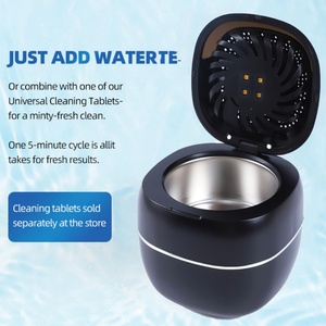 Uv Led Retainer Ultrasonic <b>Cleaner</b> With Drying Function Mini Portable Dental Jewelry <b>Ultrasound</b> Cleaning Machine - Product Image 5