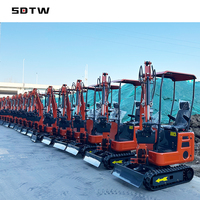 Mini-pelle mécanique chinoise Yanmar diesel la moins chère, 1,8 tonne, 1,5 tonne, 1 tonne, 2, 1T, 1,2, 1,7, 1, 0,8 tonne