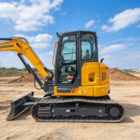 Excavator Mini Crawler LiuGong 9055Fzts 2026 Baru, 5.5 Ton, 9055F Hidrolik, Penggali Kecil dengan Bucket 0.14m³ untuk Pekerjaan Konstruksi