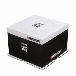 Schleifenband zum Tragen von Kuchenboxen <span class=keywords><strong>8</strong></span> Zoll Luxuriöse Handgefertigte Hochzeitstortenbox Geburtstagstortenboxen - Product Image 2